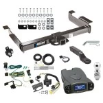 Class 5 10K Trailer Hitch Tow Package Prodigy P3 Brake Control For 03-27 Chevy Express GMC Savana 1500 2500 3500 w/ 7-Way RV Wiring 2-5/16" Ball 2" Drop Mount 2" Receiver Reese Tekonsha