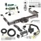 Class 5 10K Trailer Hitch Tow Package w/ 7-Way RV Wiring For 03-27 Chevy Express GMC Savana 1500 2500 3500 w/ 2-5/16" Ball 2" Drop Mount 2" Receiver Reese