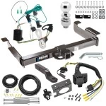 Class 5 10K Trailer Hitch Tow Package w/ 7-Way RV Wiring For 00-02 Chevrolet Express GMC Savana 1500 2500 3500 w/ 2-5/16" Ball 2" Drop Mount 2" Receiver Reese