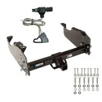 Trailer Hitch w/ Wiring For 88-91 Chevrolet C2500 C3500 K2500 K3500 Crew Cab Class 5 2" Tow Receiver Reese Tekonsha