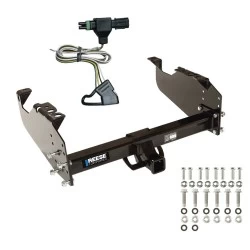 Trailer Hitch w/ Wiring For 88-91 Chevrolet C2500 C3500 K2500 K3500 Crew Cab Class 5 2" Tow Receiver Reese Tekonsha