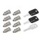 Rola Roof Rack Cross Bars For 09-17 Nissan Quest w/ 8 Lock Cores For Cargo Kayak Luggage Etc. Complete Kit