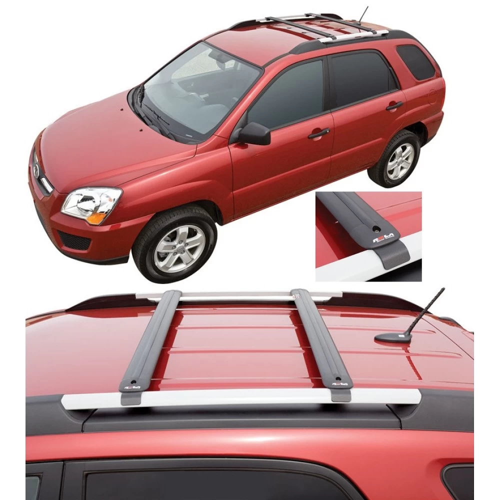 Rola Roof Rack fits 05-10 KIA Sportage with Raised Side Rails Roof Rack Cross Bars Rola Easy Mount Roof Top