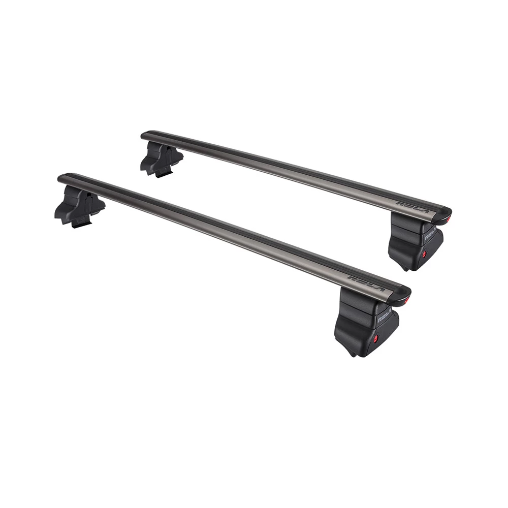Rola Roof Rack Cross Bars For 13-19 Ford Escape w/ 8 Lock Cores For Cargo Kayak Luggage Etc. Complete Kit
