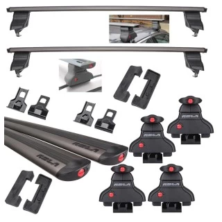 Rola Roof Rack Cross Bars For 08-17 Audi S5 with naked roof For Cargo Kayak Luggage Etc. Complete Kit