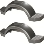 008595 008595 Fulton Set of 2 Silver Fulton Single Axle Trailer Fenders 15" Wheels Triple Step 45" Long Boat Utility Sale Replacement Set of 2 Silver Fulton Single Axle Trailer Fenders 15" Wheels Triple Step 45" Long Boat Utility Sale Replacement