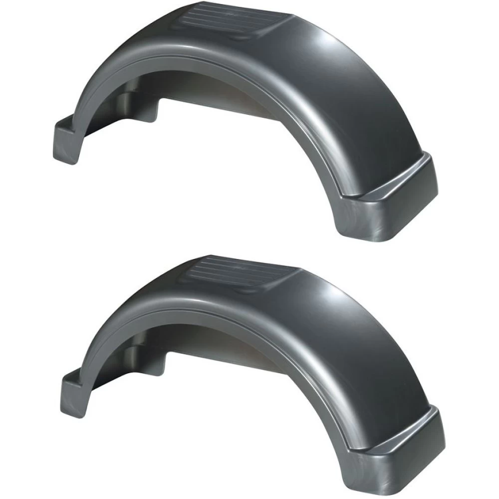 008564 008564 Fulton Set of 2 Silver Fulton Single Axle Trailer Fenders 14" Wheels Top Step 31.3" Long Boat Utility Sale Replacement Set of 2 Silver Fulton Single Axle Trailer Fenders 14" Wheels Top Step 31.3" Long Boat Utility Sale Replacement
