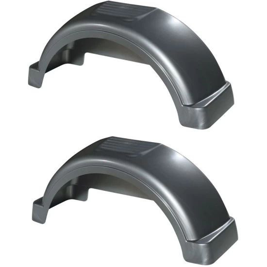 008564 008564 Fulton Set of 2 Silver Fulton Single Axle Trailer Fenders 14" Wheels Top Step 31.3" Long Boat Utility Sale Replacement Set of 2 Silver Fulton Single Axle Trailer Fenders 14" Wheels Top Step 31.3" Long Boat Utility Sale Replacement
