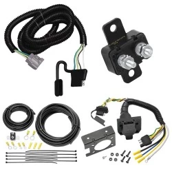 Trailer Hitch 7 Way RV Wiring Kit For 01-11 Lexus LX470 LX570 RX300 01-02 Toyota 4Runner Land Cruiser Plug Prong Pin Brake Control Ready