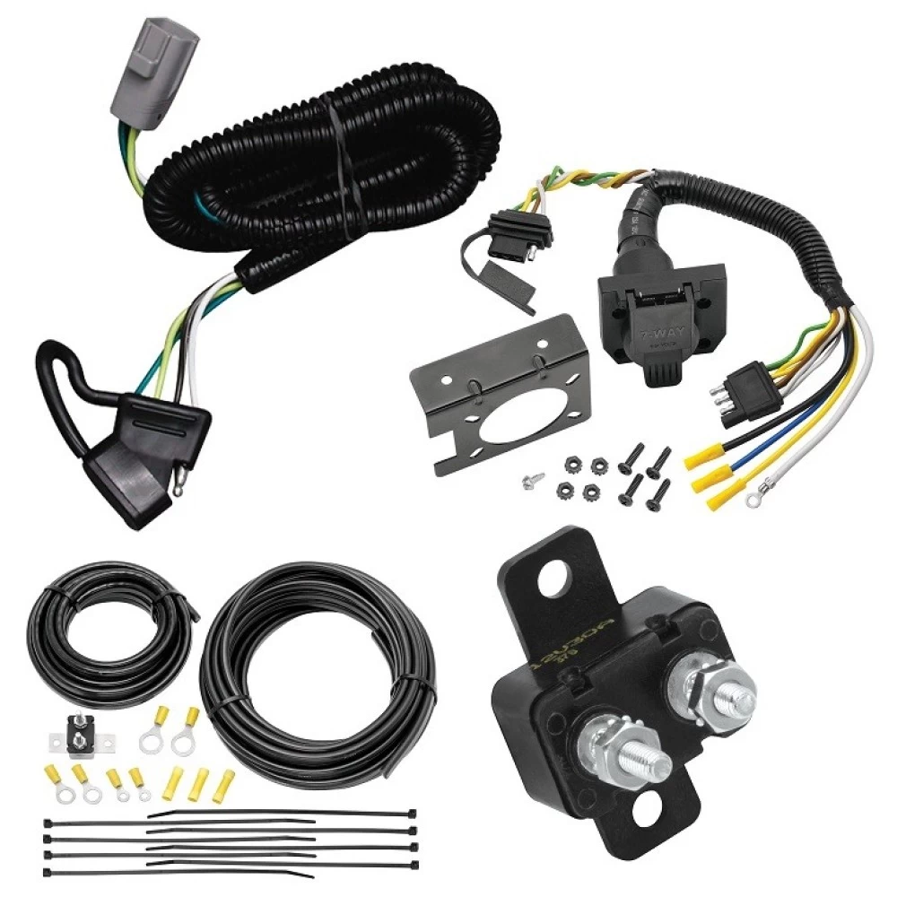 118246 85343 20506 7012A Tekonsha Trailer Hitch 7 Way RV Wiring Kit 01-02 Toyota Sequoia Plug Prong Pin Brake Control Ready 01 02 2001 2002 Trailer Hitch 7 Way RV Wiring Kit For 01-02 Toyota Sequoia Plug Prong Pin Brake Control Ready