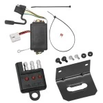 Trailer Wiring and Bracket w/ Light Tester For 04-07 Toyota Highlander w/ OEM Tow Package Plug & Play 4-Flat Harness