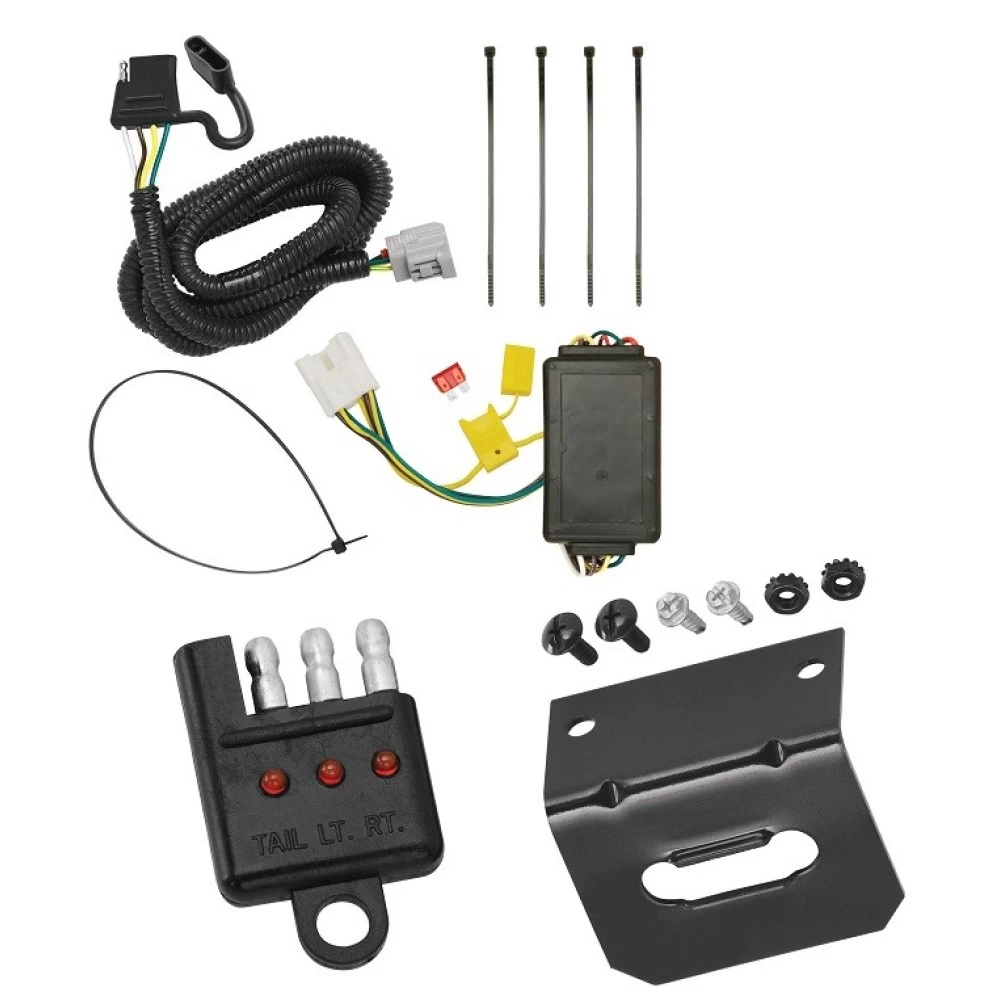 Plug and Play T-One Wiring Harness Connector 4-Flat Mounting Bracket 4-Flat Car End Tester w/ LED Display 118255 118144 20114 Tekonsha Trailer Wiring and Bracket Light Tester 10-22 Lexus RX350 RX450h without Factory Tow Package Plug Play 4-Flat Harness 10 Trailer Wiring and Bracket w/ Light Tester For 10-22 Lexus RX350 RX450h without Factory Tow Package Plug & Play 4-Flat Harness