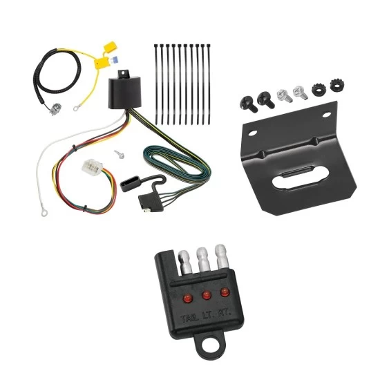 Plug and Play T-One Wiring Harness Connector 4-Flat Mounting Bracket 4-Flat Car End Tester w/ LED Display 118277 118144 20114 Tekonsha Trailer Wiring and Bracket Light Tester 16-21 Mitsubishi Outlander except Outlander Sport Plug Play 4-Flat Harness 16 Trailer Wiring and Bracket w/ Light Tester For 16-21 Mitsubishi Outlander except Outlander Sport Plug & Play 4-Flat Harness