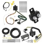 118277 85343 20506 7012A Tekonsha Trailer Hitch 7 Way RV Wiring Kit 16-17 Mitsubishi Outlander Except Sport Plug Prong Pin Brake Control Ready 16 17 18 19 20 21 2016 2017 2018 2019 2020 2021 Trailer Hitch 7 Way RV Wiring Kit For 16-17 Mitsubishi Outlander Except Sport Plug Prong Pin Brake Control Ready