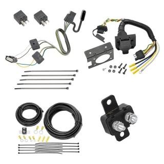 Trailer Hitch 7 Way RV Wiring Kit For 18-24 Chevy Equinox Terrain w/ OEM Tow Package Plug Prong Pin Brake Control Ready