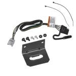 Trailer Wiring and Bracket For 20-26 Toyota Highlander w/ OEM Tow Package 4-Flat Harness Plug Play
