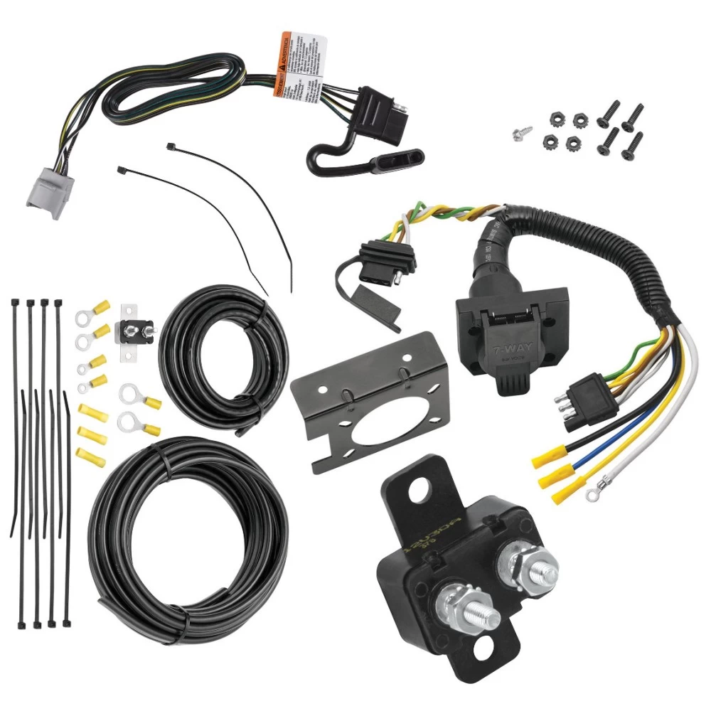 118292 85343 20506 7012A Tekonsha Trailer 7 Way RV Wiring Kit 20-22 Toyota Highlander w/Factory Tow Package Plug Prong Pin Brake Control Ready 20 21 22 2020 2021 2022 Trailer 7 Way RV Wiring Kit For 20-24 Toyota Highlander w/Factory Tow Package Plug Prong Pin Brake Control Ready