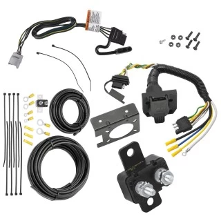 118292 85343 20506 7012A Tekonsha Trailer 7 Way RV Wiring Kit 20-22 Toyota Highlander w/Factory Tow Package Plug Prong Pin Brake Control Ready 20 21 22 2020 2021 2022 Trailer 7 Way RV Wiring Kit For 20-24 Toyota Highlander w/Factory Tow Package Plug Prong Pin Brake Control Ready