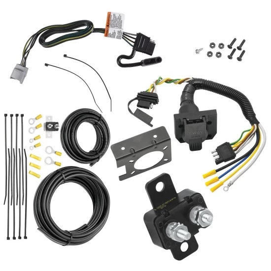 118292 85343 20506 7012A Tekonsha Trailer 7 Way RV Wiring Kit 20-22 Toyota Highlander w/Factory Tow Package Plug Prong Pin Brake Control Ready 20 21 22 2020 2021 2022 Trailer 7 Way RV Wiring Kit For 20-24 Toyota Highlander w/Factory Tow Package Plug Prong Pin Brake Control Ready