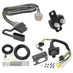 Trailer Hitch 7 Way RV Wiring Kit For 22-24 Nissan Pathfinder Infiniti QX60 Plug Prong Pin Brake Control Ready