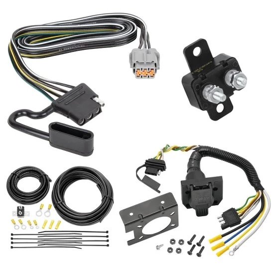 118294 85343 20506 7012A Tekonsha Trailer Hitch 7 Way RV Wiring Kit 22-23 Nissan Pathfinder 22 Infiniti QX60 Plug Prong Pin Brake Control Ready 22 23 2022 2023 Trailer Hitch 7 Way RV Wiring Kit For 22-23 Nissan Pathfinder 22 Infiniti QX60 Plug Prong Pin Brake Control Ready