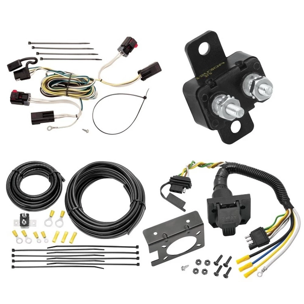 Trailer Hitch 7 Way RV Wiring Kit For 04-07 Chrysler Town and Country Dodge Caravan Grand Caravan Plug Prong Pin Brake Control Ready
