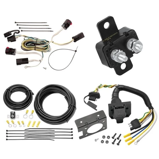 Trailer Hitch 7 Way RV Wiring Kit For 04-07 Chrysler Town and Country Dodge Caravan Grand Caravan Plug Prong Pin Brake Control Ready
