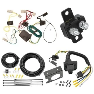 Trailer Hitch 7 Way RV Wiring Kit For 03-07 Honda Accord Sedan 06-08 Acura TSX Plug Prong Pin Brake Control Ready