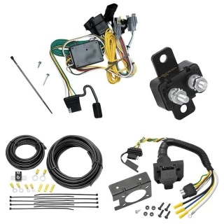Trailer Hitch 7 Way RV Wiring Kit For 92-94 Ford Econoline Van 01-03 Escape Mazda Tribute Plug Prong Pin Brake Control Ready