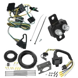 Trailer Hitch 7 Way RV Wiring Kit For 1997 Jeep Wranger TJ Plug Prong Pin Brake Control Ready