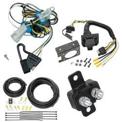 Trailer Hitch 7 Way RV Wiring Kit For 98-04 Chevy S10 GMC Sonoma 98-00 Isuzu Hombre Plug Prong Pin Brake Control Ready