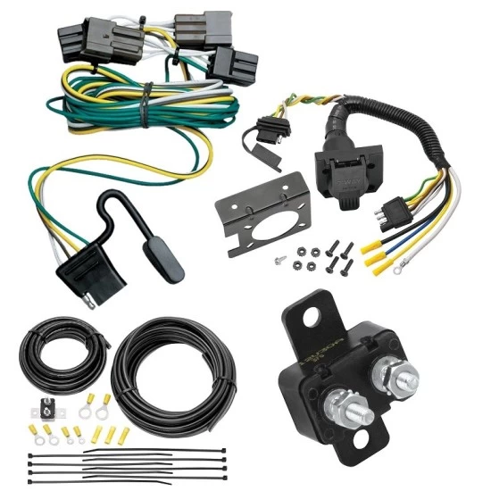 118375 85343 20506 7012A Tekonsha Trailer Hitch 7 Way RV Wiring Kit 00-03 Taurus Mercury Sable Sedan Plug Prong Pin Brake Control Ready 00 01 02 03 2000 2001 2002 2003 Trailer Hitch 7 Way RV Wiring Kit For 00-03 Ford Taurus Mercury Sable Sedan Plug Prong Pin Brake Control Ready