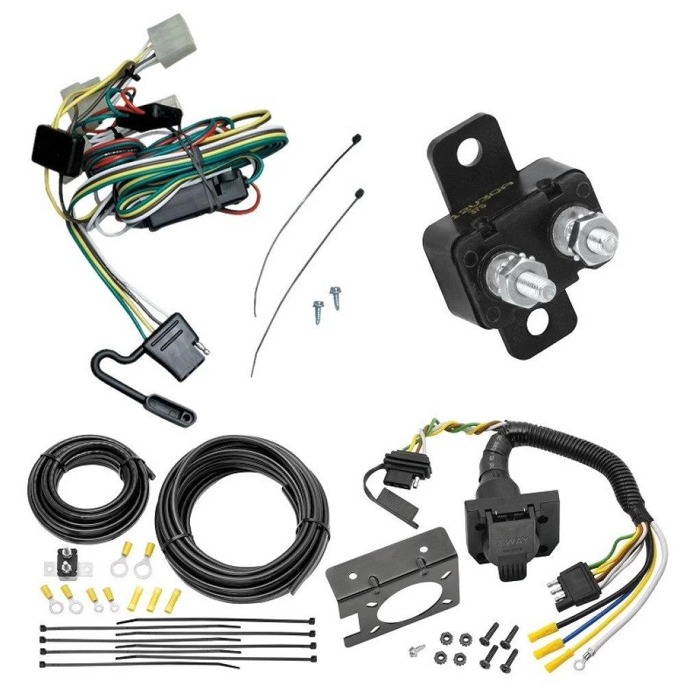 Trailer Hitch 7 Way RV Wiring Kit For 95-04 Toyota Tacoma 1995 Mid-Year Model Plug Prong Pin Brake Control Ready