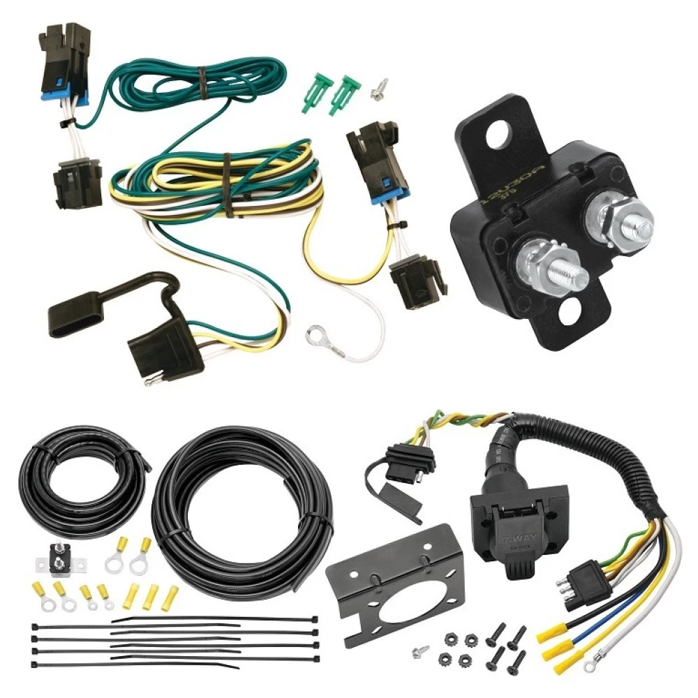 Trailer Hitch 7 Way RV Wiring Kit For 03-27 Chevy Express GMC Savana 1500 2500 3500 Plug Prong Pin Brake Control Ready