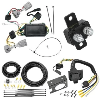 Trailer Hitch 7 Way RV Wiring Kit For 05-06 Jeep Grand Cherokee Plug Prong Pin Brake Control Ready
