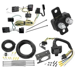 Trailer Hitch 7 Way RV Wiring Kit For 05-09 Chevy Uplander Pontiac Montana 05-07 Buick Terraza Saturn Relay Plug Prong Pin Brake Control Ready