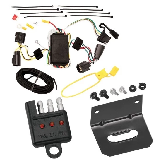 Plug and Play T-One Wiring Harness Connector 4-Flat Mounting Bracket 4-Flat Car End Tester w/ LED Display 118402 118144 20114 Tekonsha Trailer Wiring and Bracket Light Tester 05-08 Dodge Magnum Plug Play 4-Flat Harness 05 06 07 08 2005 2006 2007 2008 Trailer Wiring and Bracket w/ Light Tester For 05-08 Dodge Magnum Plug & Play 4-Flat Harness