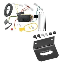 Trailer Wiring and Bracket For 14-21 Toyota Corolla 07-21 Camry 07-14 FJ Cruiser 14-18 Mazda 3 03-08 Mazda 6 07-12 CX-7 Plug & Play 4-Flat Harness
