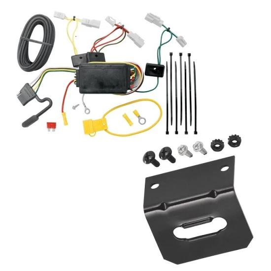 Plug and Play T-One Wiring Harness Connector 4-Flat Mounting Bracket Installation Instructions 118405 118144 Tekonsha Trailer Wiring and Bracket 14-21 Toyota Corolla 07-21 Camry 07-14 FJ Cruiser 14-18 Mazda 3 03-08 Mazda 6 07-12 CX-7 Plug Play 4-Flat Harn Trailer Wiring and Bracket For 14-21 Toyota Corolla 07-21 Camry 07-14 FJ Cruiser 14-18 Mazda 3 03-08 Mazda 6 07-12 CX-7 Plug & Play 4-Flat Harness