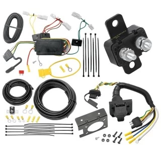 Trailer Hitch 7 Way RV Wiring Kit For 14-19 Toyota Corolla Sedan 07-17 Camry 07-14 FJ Cruiser 14-18 Mazda 3 03-08 Mazda 6 07-12 CX-7 Plug Prong Pin Brake Control Ready