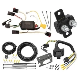 Trailer Hitch 7 Way RV Wiring Kit For 05-07 Chrysler 300 C 08-10 Chrysler 300 Plug Prong Pin Brake Control Ready