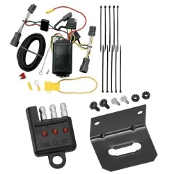 Trailer Wiring and Bracket w/ Light Tester For 06-14 KIA Sedona 07-08 Hyundai Entourage Plug & Play 4-Flat Harness