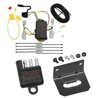 Trailer Wiring and Bracket w/ Light Tester For 06-12 Toyota RAV4 Plug & Play 4-Flat Harness