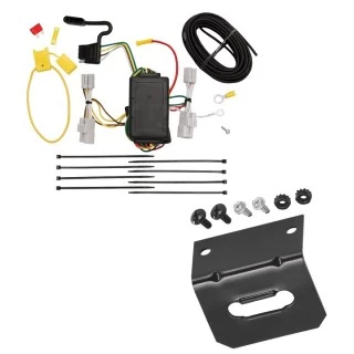 Trailer Wiring and Bracket For 06-12 Toyota RAV4 Plug & Play 4-Flat Harness