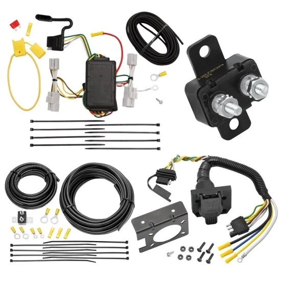 Trailer Hitch 7 Way RV Wiring Kit For 06-12 Toyota RAV4 Plug Prong Pin Brake Control Ready