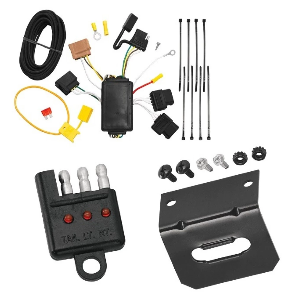 Plug and Play T-One Wiring Harness Connector 4-Flat Mounting Bracket 4-Flat Car End Tester w/ LED Display 118422 118144 20114 Tekonsha Trailer Wiring and Bracket Light Tester 11-13 Fiesta 06-12 Fusion Plug Play 4-Flat Harness 06 07 08 09 10 11 12 13 2006 Trailer Wiring and Bracket w/ Light Tester For 11-13 Ford Fiesta 06-12 Fusion Plug & Play 4-Flat Harness