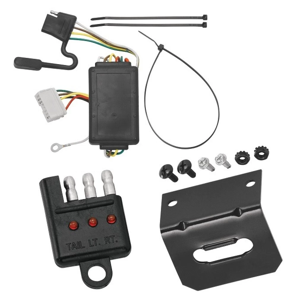 Plug and Play T-One Wiring Harness Connector 4-Flat Mounting Bracket 4-Flat Car End Tester w/ LED Display 118424 118144 20114 Tekonsha Trailer Wiring and Bracket Light Tester 07-13 Acura MDX Plug Play 4-Flat Harness 07 08 09 10 11 12 13 2007 2008 2009 20 Trailer Wiring and Bracket w/ Light Tester For 07-13 Acura MDX Plug & Play 4-Flat Harness
