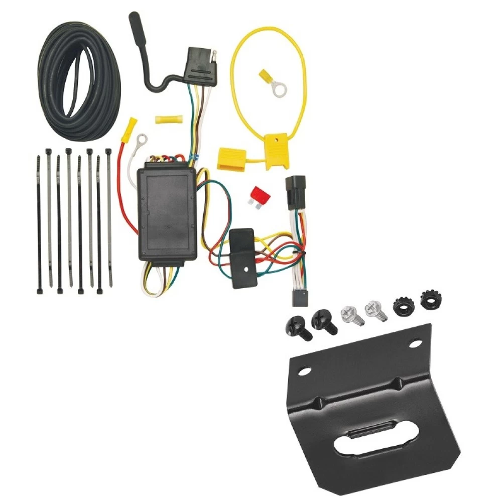 Trailer Wiring and Bracket For 03-07 Cadillac CTS 04-07 CTS Plug & Play 4-Flat Harness