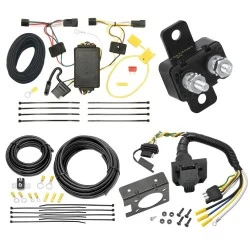 Trailer Hitch 7 Way RV Wiring Kit For 08-10 Saturn Vue 2012 Chevy Captiva Sport Plug Prong Pin Brake Control Ready