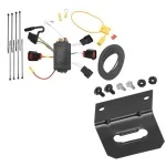 Plug and Play T-One Wiring Harness Connector 4-Flat Mounting Bracket Installation Instructions 118445 118144 Tekonsha Trailer Wiring and Bracket 08-10 Dodge Avenger Plug Play 4-Flat Harness 08 09 10 2008 2009 2010 Trailer Wiring and Bracket For 08-10 Dodge Avenger Plug & Play 4-Flat Harness